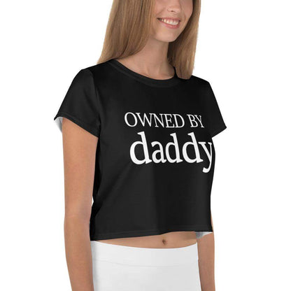 Kinky Cloth Owned By Daddy Crop Top Tee