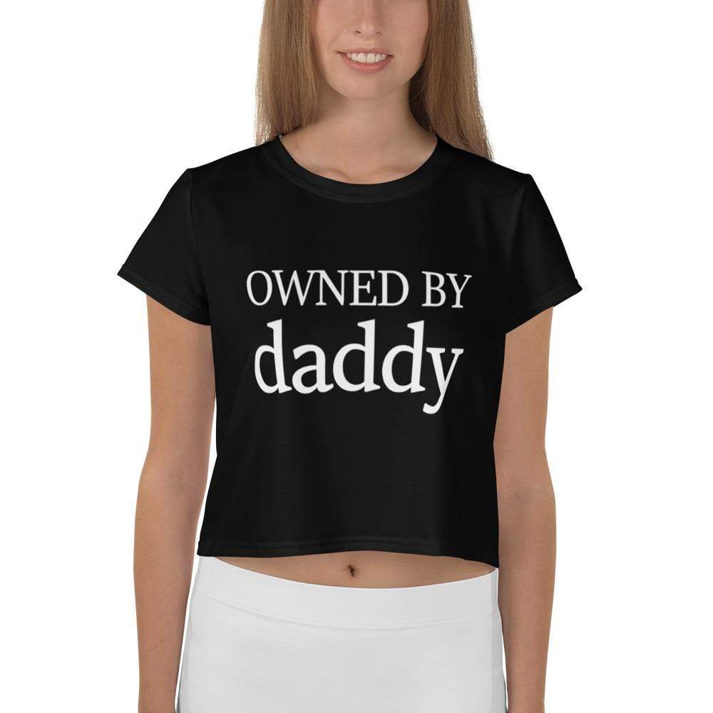 Kinky Cloth XS Owned By Daddy Crop Top Tee