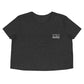 Kinky Cloth Dark Grey Heather / S Owned By Daddy Embroidered Crop Top