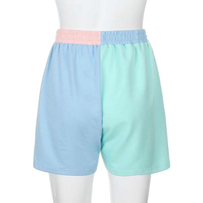 Kinky Cloth 200000367 Pastel Colored Patchwork Sweat Shorts
