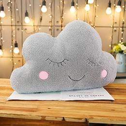 Kinky Cloth Stuffed Animal Grey cloud Pastel Sky Stuffies