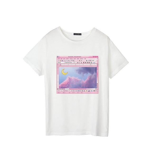 Kinky Cloth L Pastel Windows T-shirt
