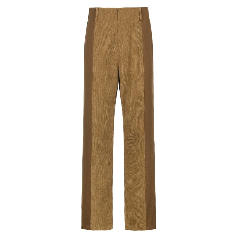 Kinky Cloth Auburn / S Patchwork Corduroy Pants
