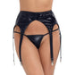 Kinky Cloth 200001886 Patent Leather Suspender Garter Belts