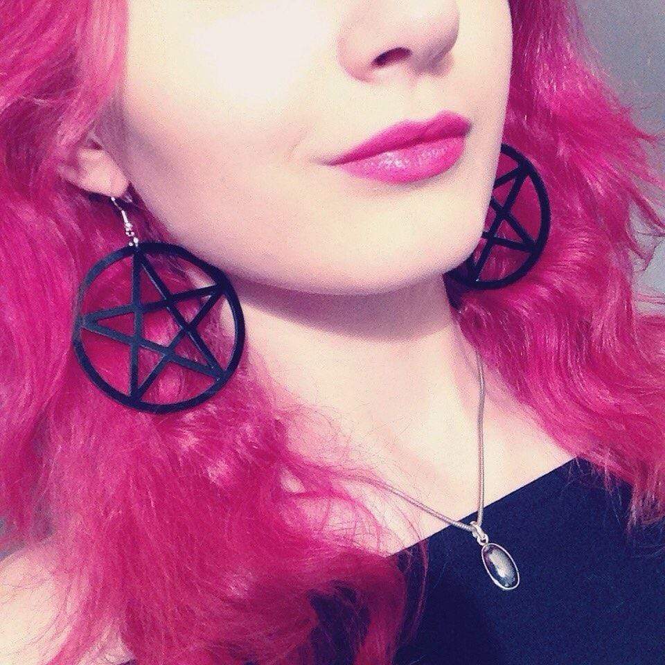 Pentagram Acrylic Earrings