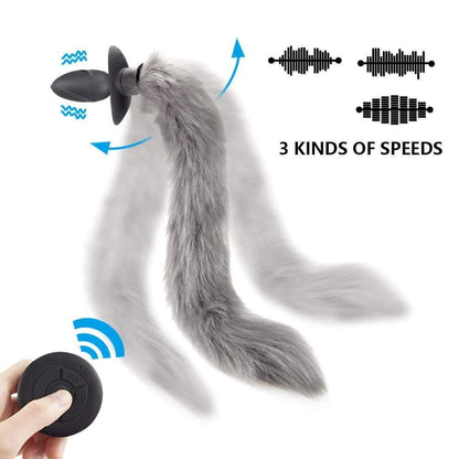Kinky Cloth 200001516 Pet Play Tail Vibrator w/ Remote Wag and Vibrate