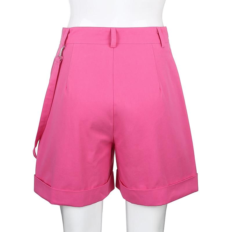 Kinky Cloth 200000367 Pink Cargo Shorts with Strips Pockets