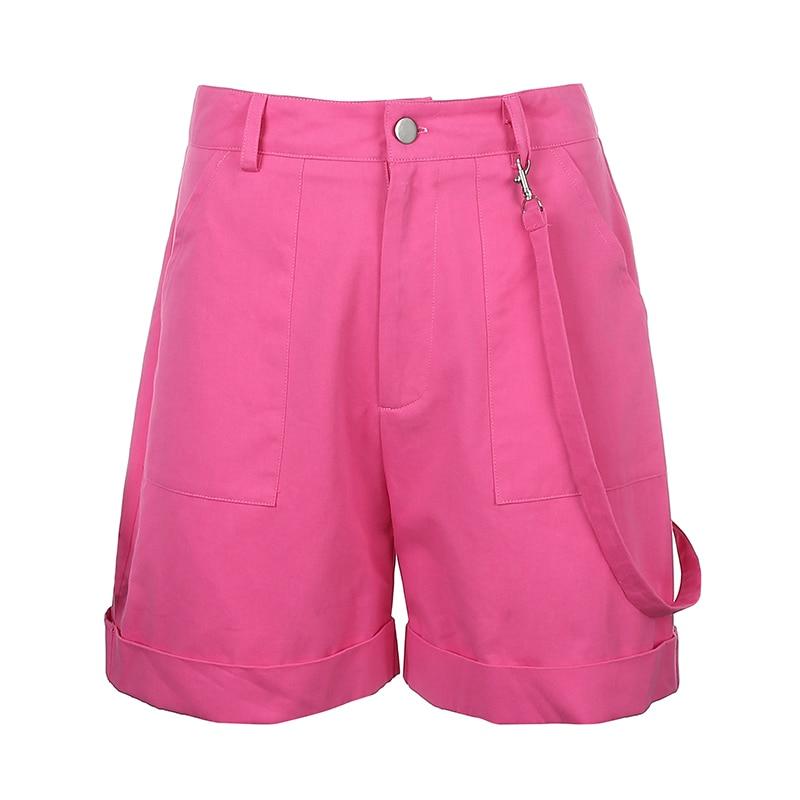 Kinky Cloth 200000367 Pink / L Pink Cargo Shorts with Strips Pockets