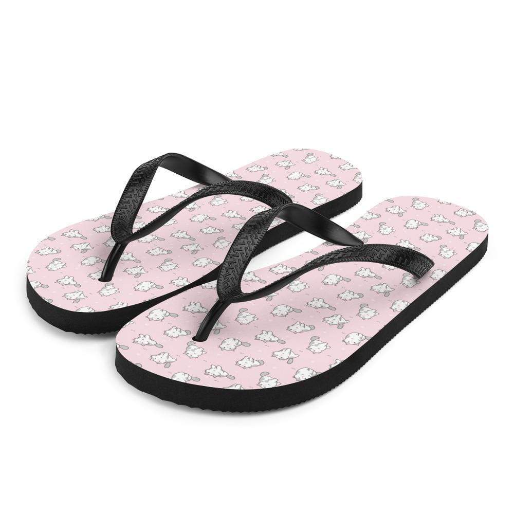 Kinky Cloth Accessories S Pink Kitty Flip Flops