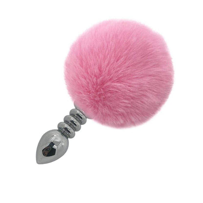 Pink Rabbit Metal Tail Plug