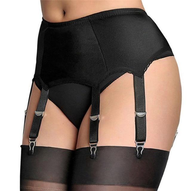Kinky Cloth Black / S Pinup Suspender Garter Belt