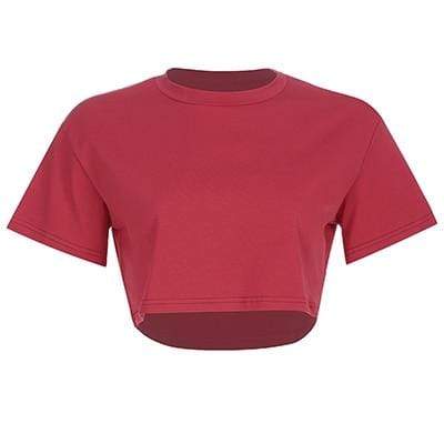Kinky Cloth 200000791 Plain Loose Crop Top T-Shirt