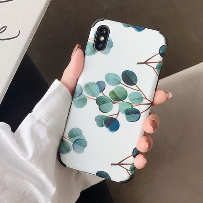 Kinky Cloth 380230 Style1 / For 7 Plus or 8 Plus Plants Leaves iPhone Matte Case