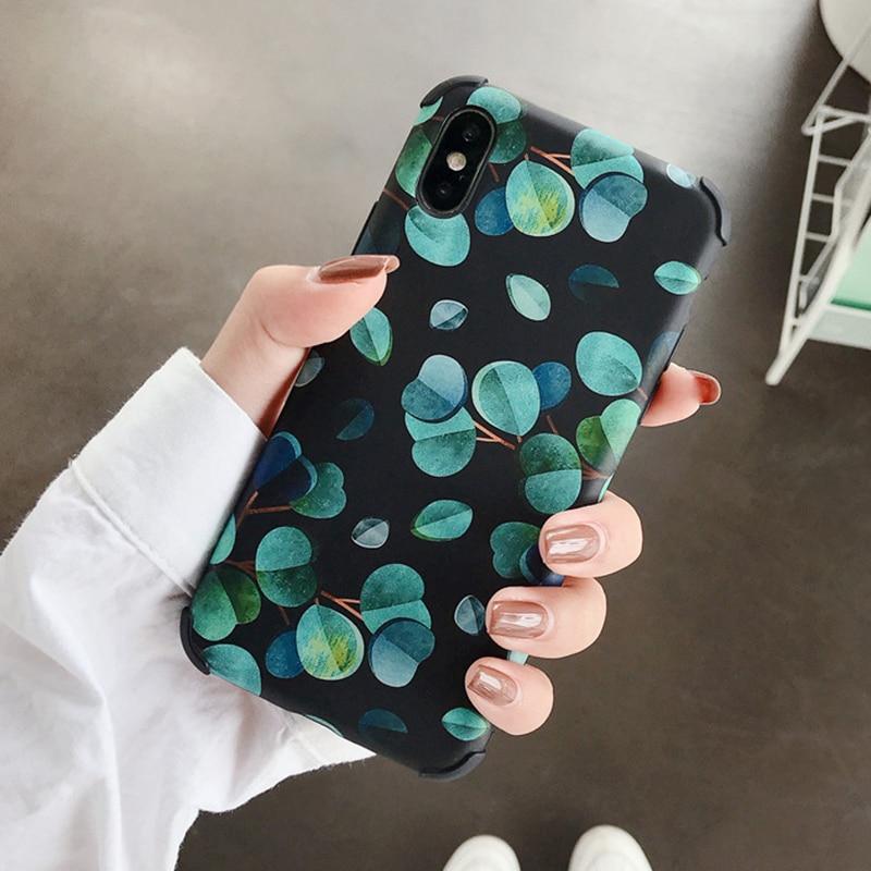 Kinky Cloth 380230 Style2 / For 7 Plus or 8 Plus Plants Leaves iPhone Matte Case