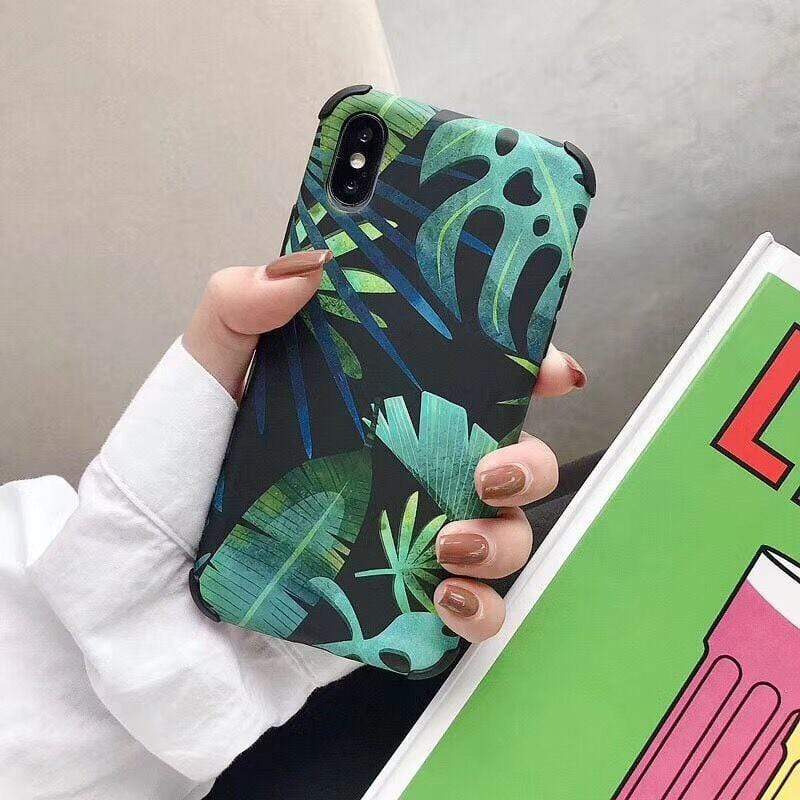 Kinky Cloth 380230 Style3 / For 7 Plus or 8 Plus Plants Leaves iPhone Matte Case