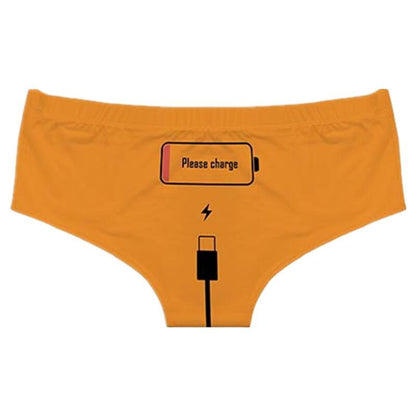 Kinky Cloth Orange / XXL / 1PC Please Charge Panties