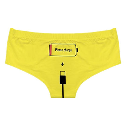 Kinky Cloth Yellow / XXL / 1PC Please Charge Panties