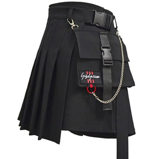 Kinky Cloth Pleated High Waist Mini Skirt