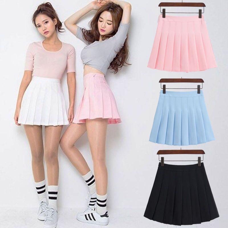 Kinky Cloth Skirt Pleated Pastel Tennis Skirt