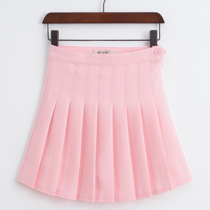 Kinky Cloth Skirt Pink / L Pleated Pastel Tennis Skirt
