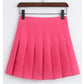 Kinky Cloth Skirt Rose Red / L Pleated Pastel Tennis Skirt