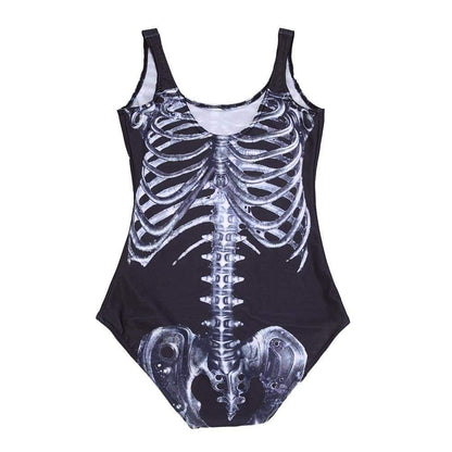 Kinky Cloth Bodysuit Skeleton / Black Body Suit / S Plus Size Skeleton Body Suit