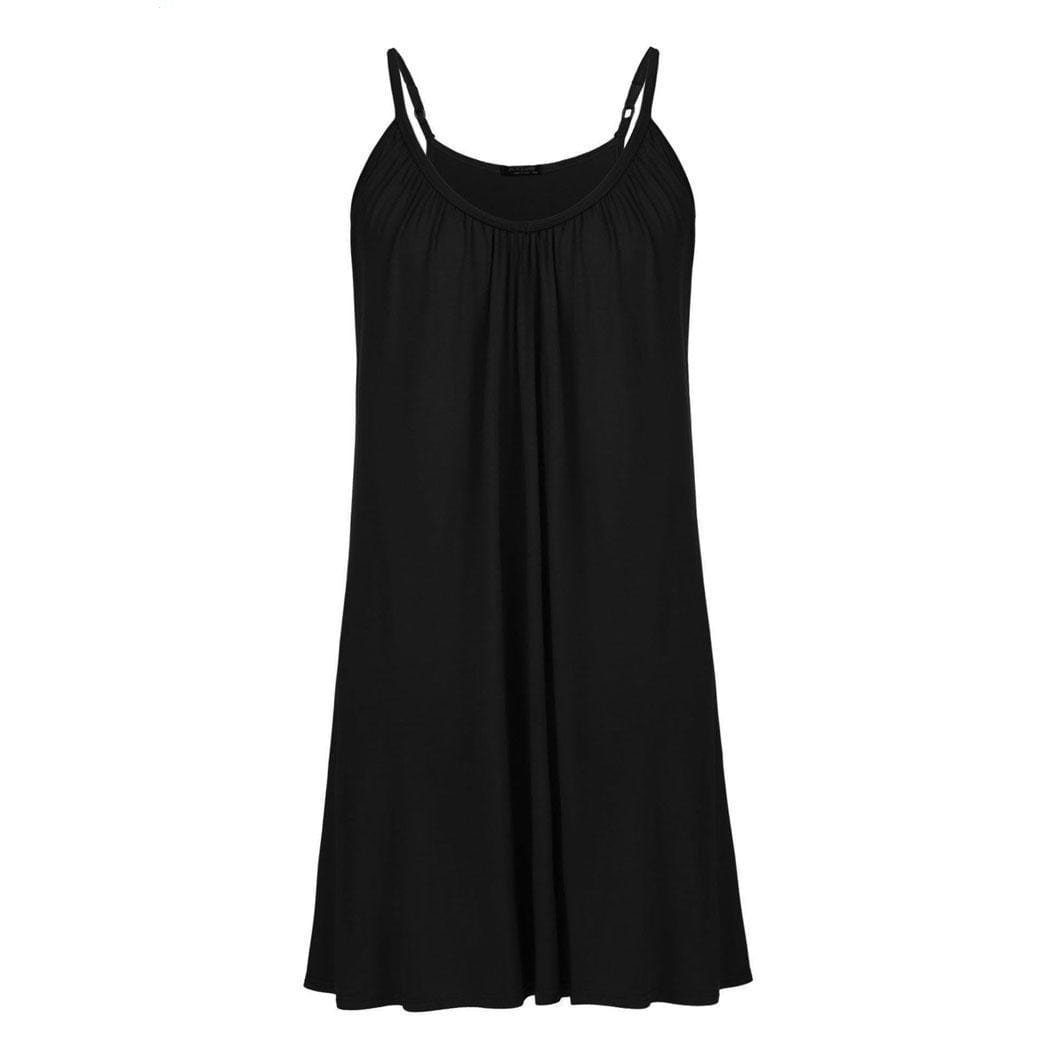 Kinky Cloth 200001901 Black / XL Plus Size Solid V-Neck Sleepwear