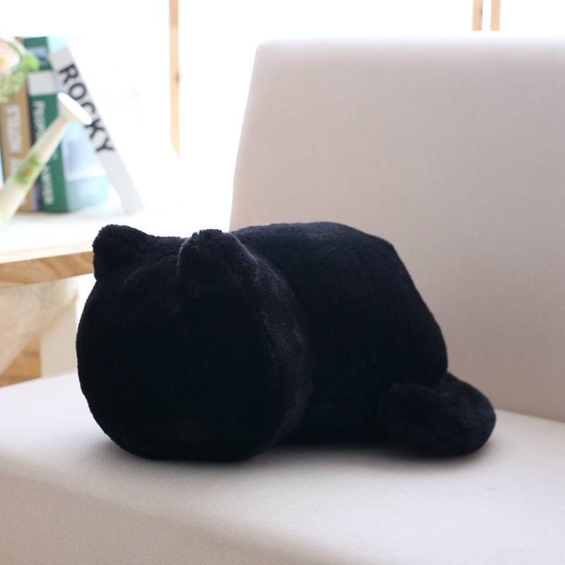 Kinky Cloth Black Plush Kitty Stuffie Minimalist