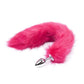 Kinky Cloth Pink Plush Tail Plug