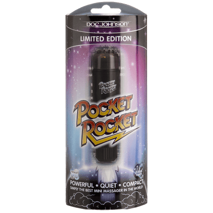 Doc Johnson Vibrators Pocket Rocket Limited Edition Black Massager