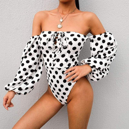 Kinky Cloth Polka Dot Bodysuit