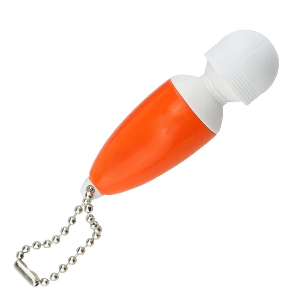 Kinky Cloth Orange Portable Mini Vibrator Keychain