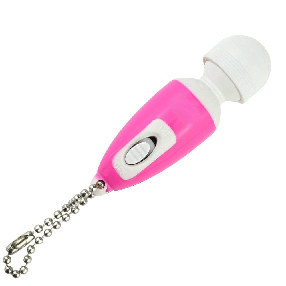 Kinky Cloth Pink Portable Mini Vibrator Keychain
