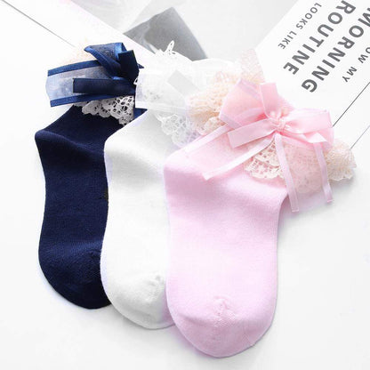 Kinky Cloth Socks 2pairs random / L Princess Ruffle Socks