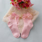 Kinky Cloth Socks Pink / L Princess Ruffle Socks