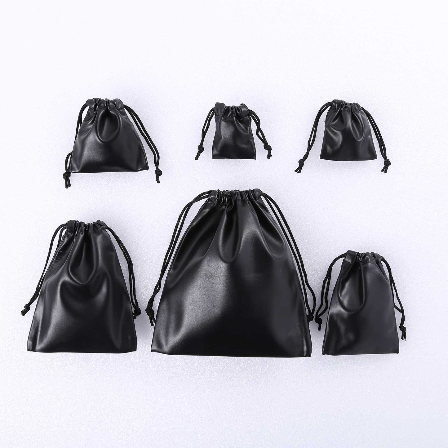 Kinky Cloth 200345142 PU Leather Drawstring Storage Bag 3 Pcs