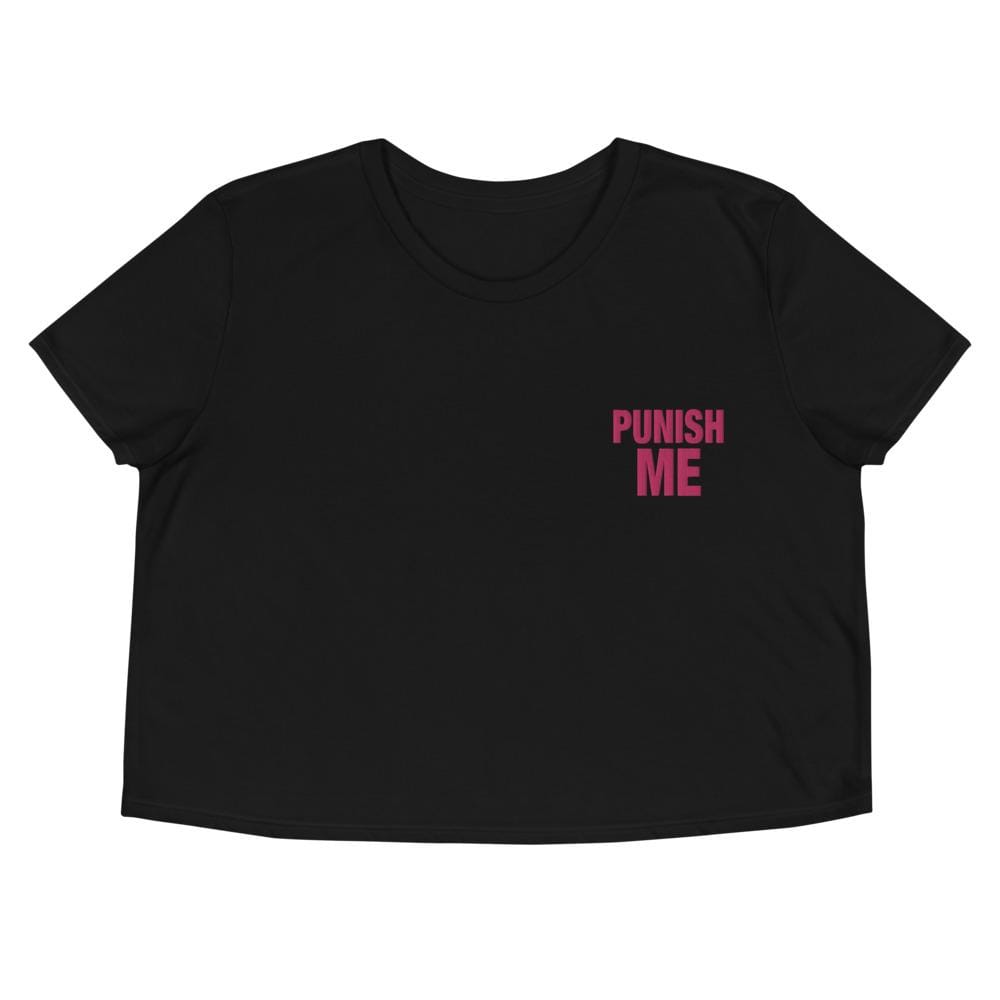 Punish Me Pink Embroidered Crop Top