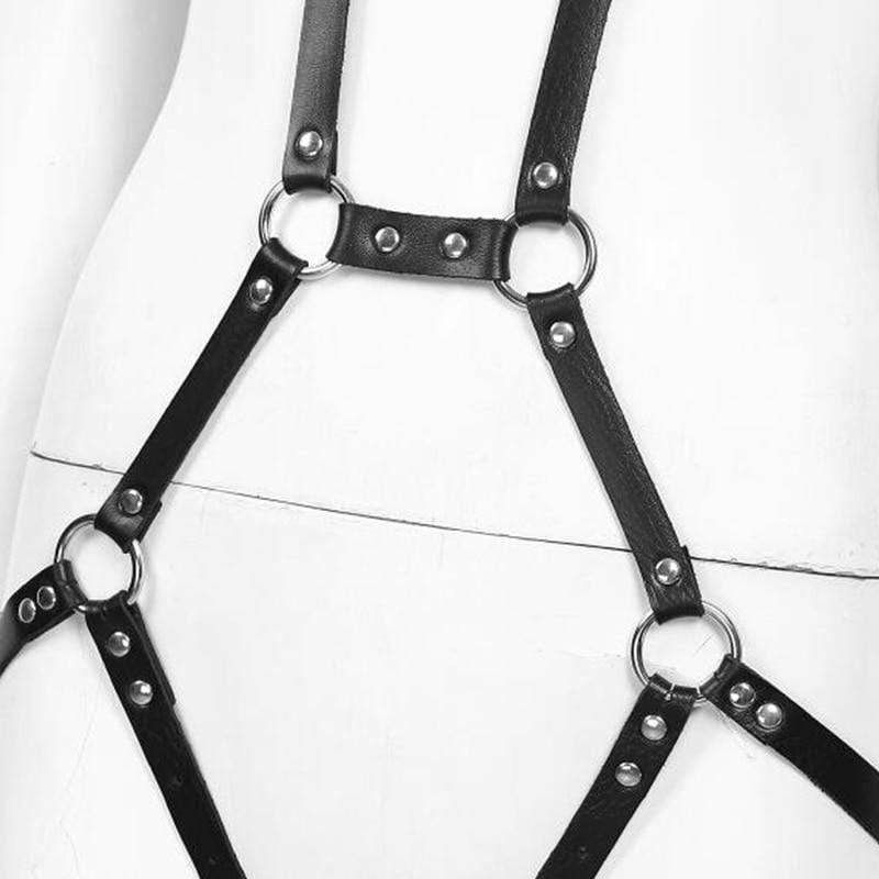 Kinky Cloth 200000298 Punk Gothic Suspenders Bondage Straps