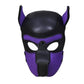 Kinky Cloth Accessories Purple Puppy Play Dog Hood Mask