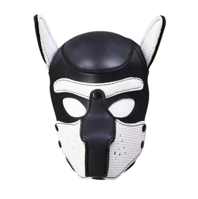 Kinky Cloth Accessories White Puppy Play Dog Hood Mask