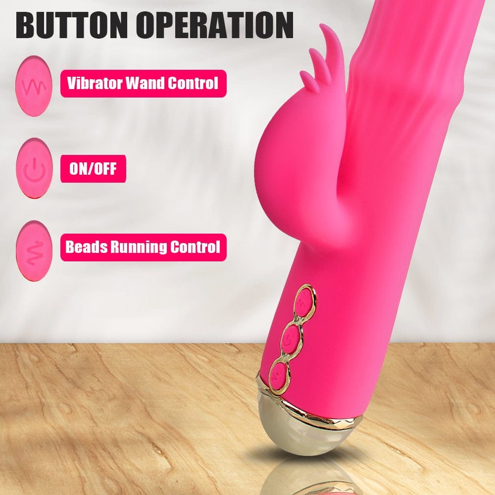 Kinky Cloth Rabbit Wand Vibrator