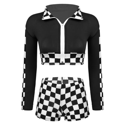 Kinky Cloth 200003986 Black / One Size Racing Cheerleader Costume Set