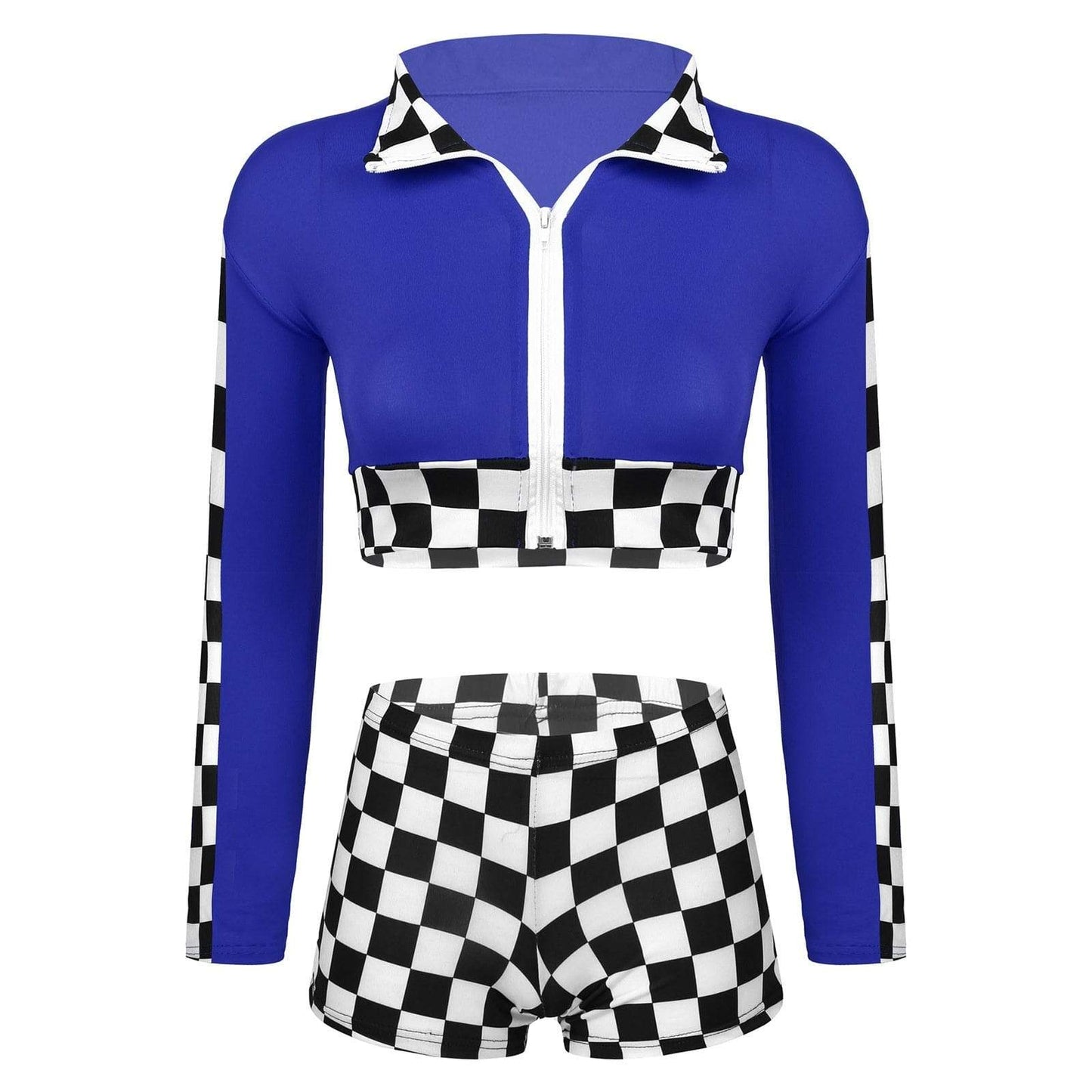 Kinky Cloth 200003986 Blue / One Size Racing Cheerleader Costume Set