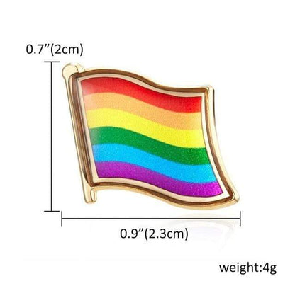 Kinky Cloth Flag Rainbow Pride Enamel Pins
