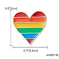 Kinky Cloth Heart Rainbow Pride Enamel Pins