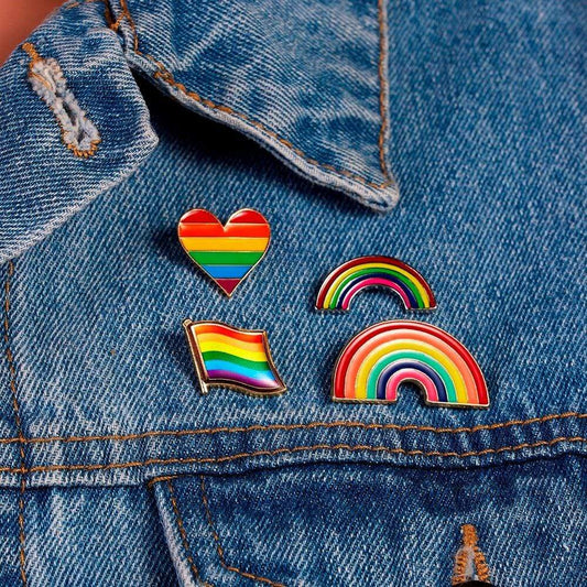 Kinky Cloth Rainbow Pride Enamel Pins