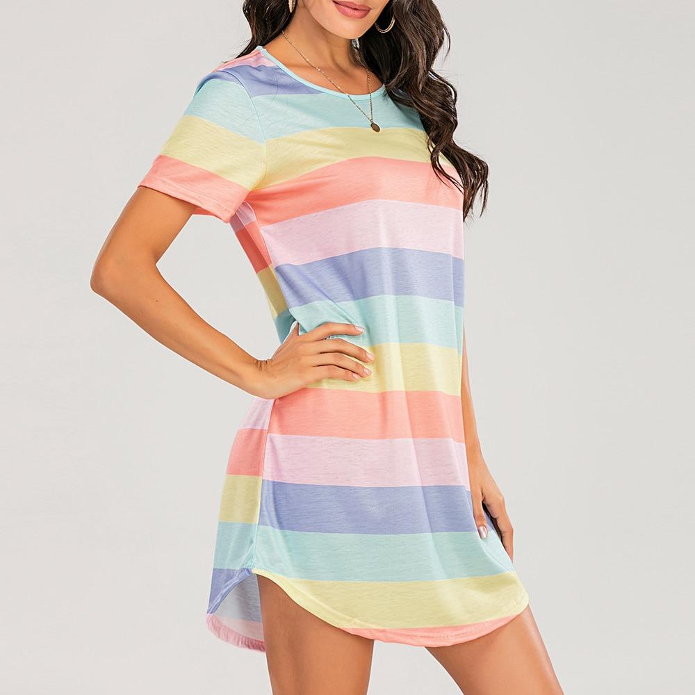 Kinky Cloth Pink / Eu Size XL Rainbow Striped Sleepwear