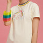 Kinky Cloth top M / White Rainbow Unicorn Top