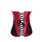Red Corset With Lace Push Up Bra