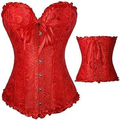 Red Gothic Plus Size Corset